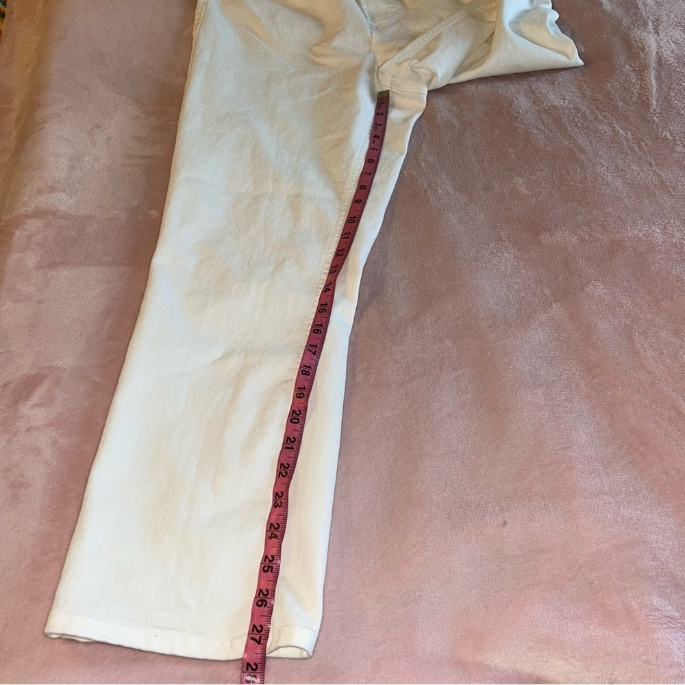 Frye white denim straight leg jeans size 8/29 pockets - Picture 10 of 10
